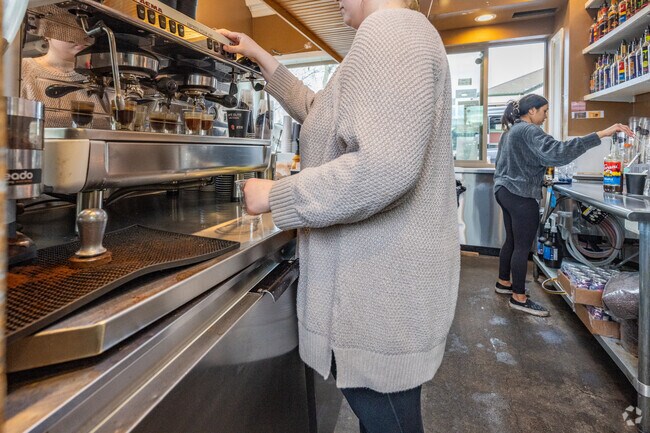 Stop for a hot drink at Cafe Elite in Fircrest.