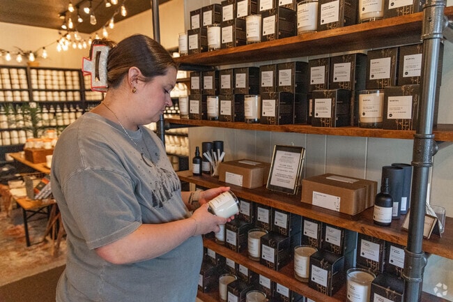 In East Palestine, residents shop at 1820 Candle Co for their unique scents.