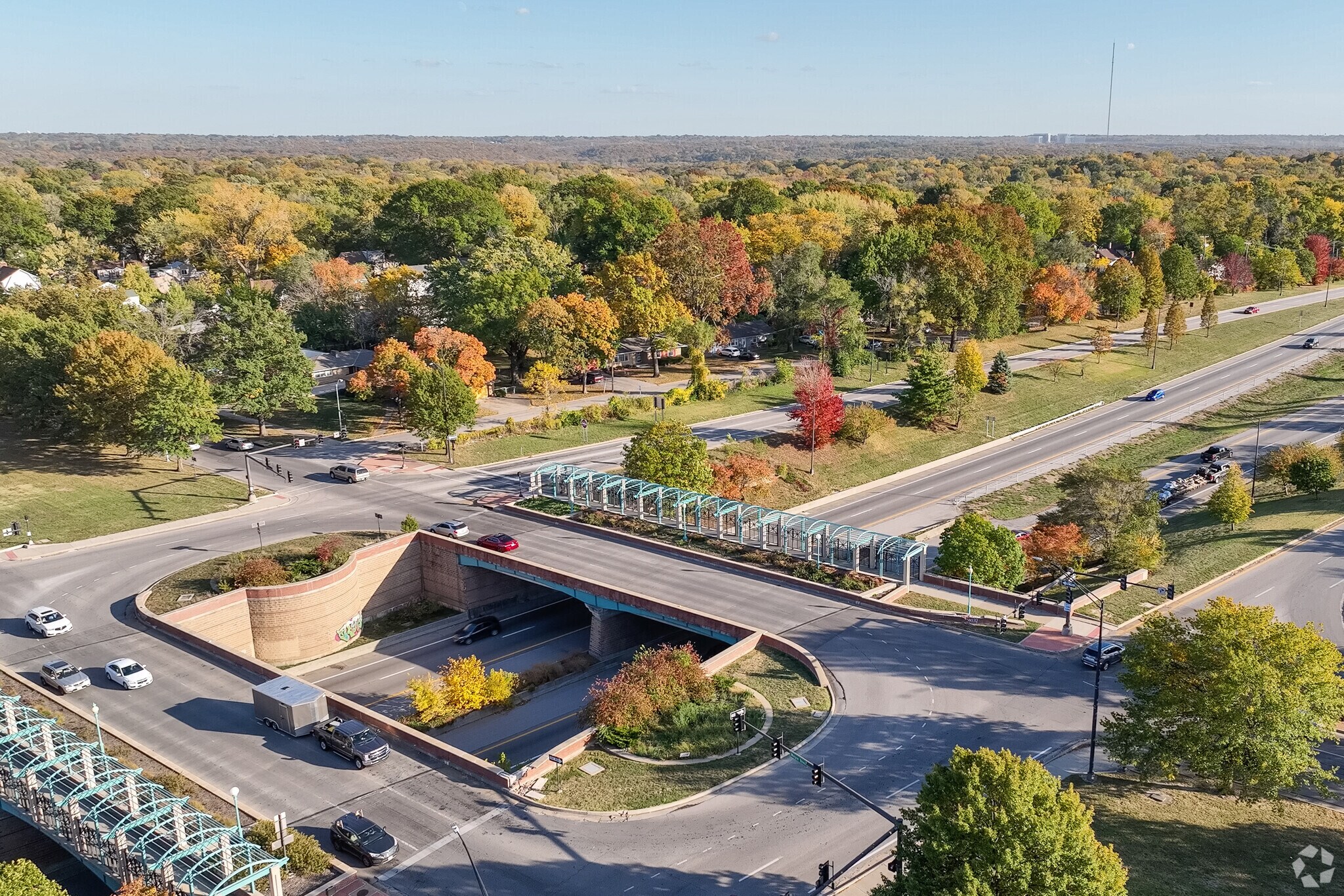 71 Highway access allows Swope Park Campus residents to navigate the KC metro area.