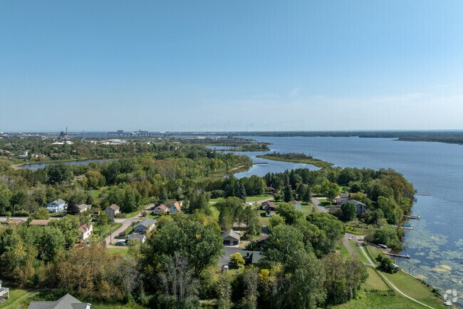 Norton Park is situated along the bank of the St. Louis River.