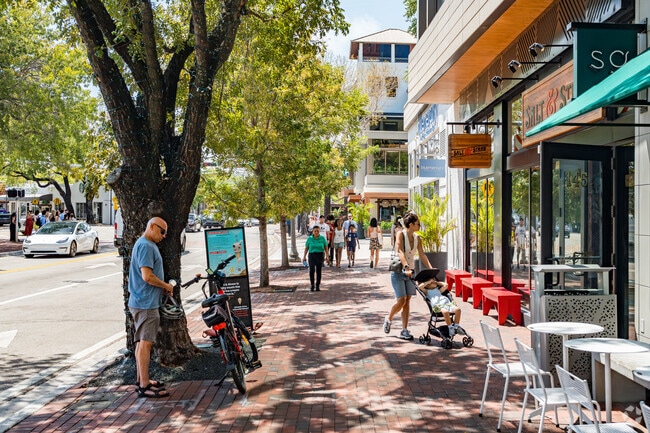 Residents of Northeast Coconut Grove enjoy spending time at Cocowalk and its many shops.
