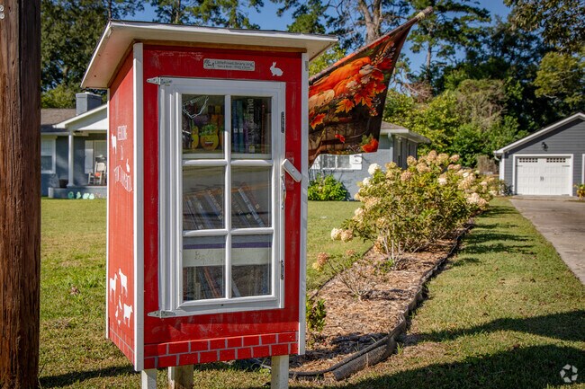Little Free Library installations promote literacy and community sharing in North Tallahassee.
