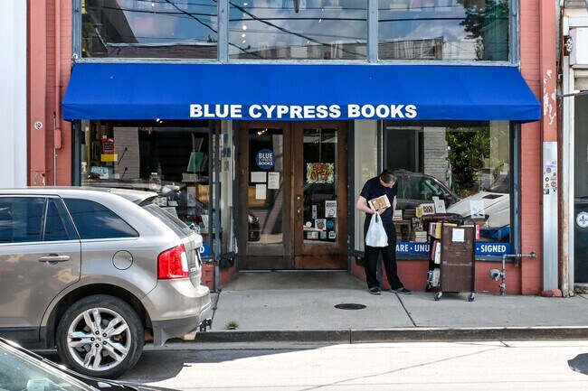 Enjoy a book from the Blue Cypress Book store located on Oak St. in Leonidas.