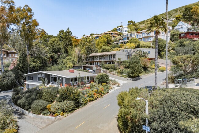 North Laguna mid-century estates on the hills can reach up to $10 million.