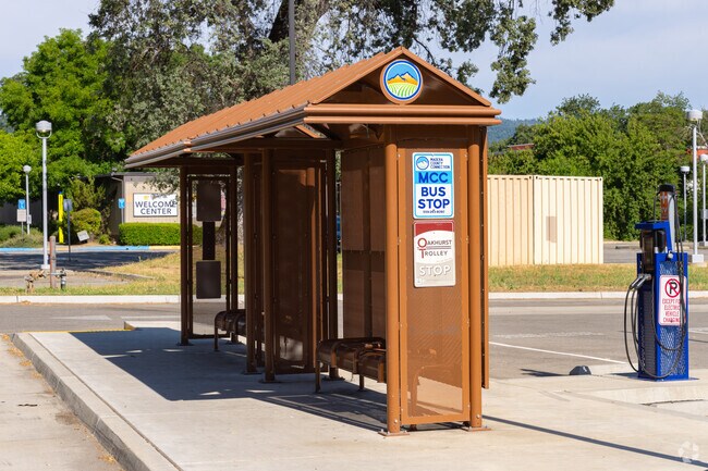 Oakhurst residents can catch the Madera County Connection at several bus stops around town.