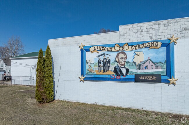 In 1856, Abraham Lincoln visited Sterling in support of presidential candidate John C. Fremont.