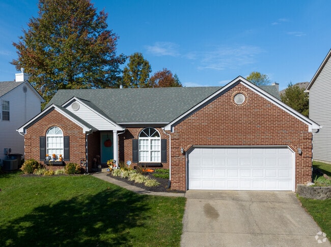 Beautiful brick homes line the streets of the Waterford-South Point neighborhood.