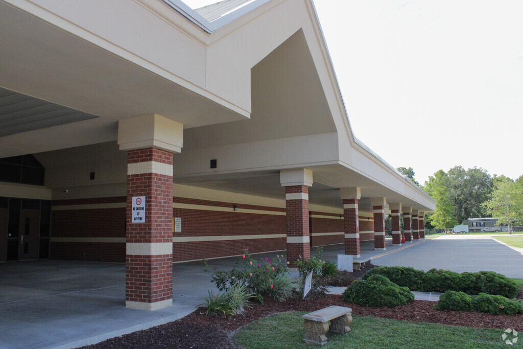 Side entrance to Central Middle School in Ascension Parish, Gonzales LA