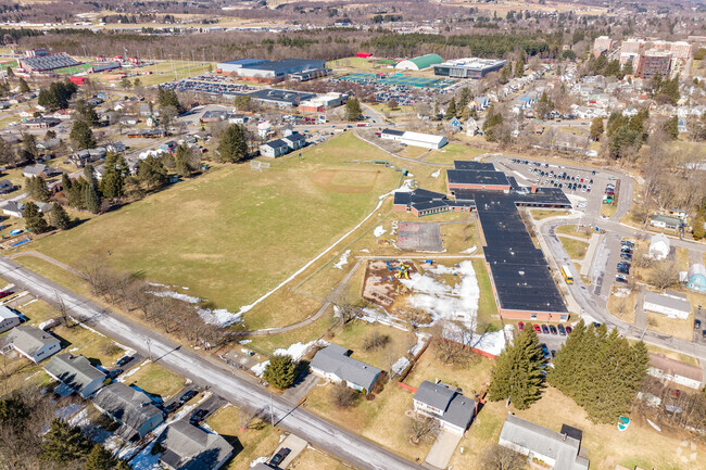 Franklyn S Barry School in Cortland has a large sports field for students.