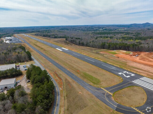 Pickens County Airport is a local private strip that charters flights