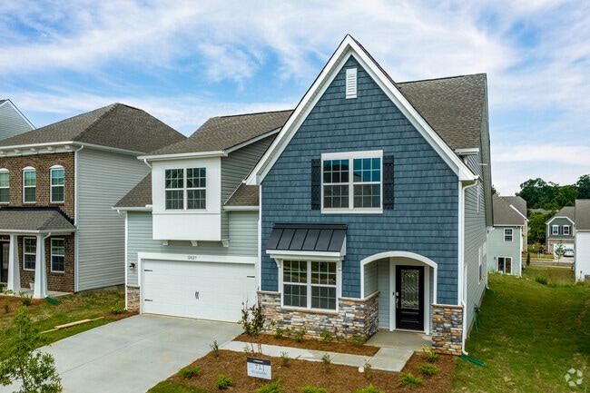 A large modern traditional home in the Yorkshire neighborhood.