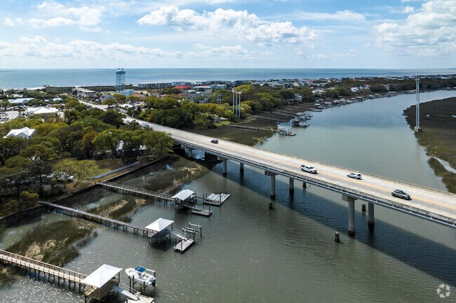 The Isle of Palms Connector Bridge is the main roadway leading in and out of the area.