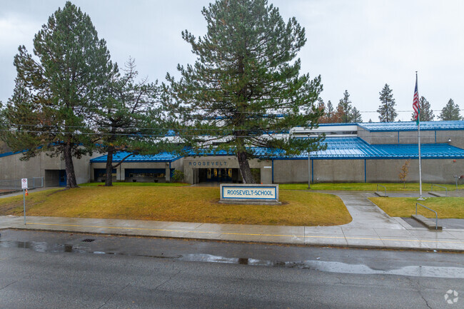 Roosevelt elementary is tucked away with an emotional residential neighborhood.