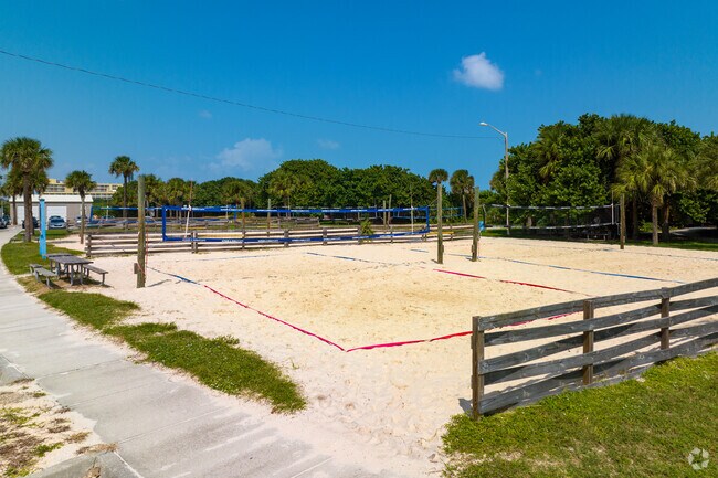 A couple beachfront parks feature volleyball courts in Indian Harbour Beach.