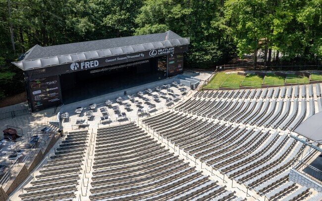 McIntosh Trail Recreation Center's Fred Amphitheater hosts live concerts such as Clink Black.