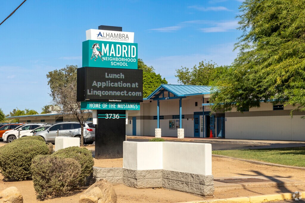 Madrid Neighborhood School in Phoenix is home of the Mustangs. Go Mustangs!