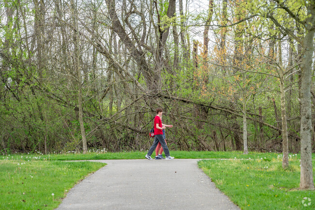 Galludet residents love getting outside and taking a walk in the warmer months.