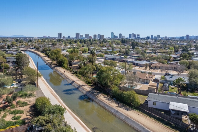 The Grand Canal runs along the northern side of the Encanto neighborhood in Alhambra.