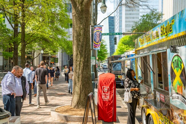 South Tyron Street has food trucks and street merchants for Second Ward foodies.