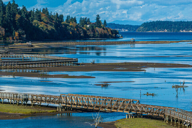 The Nisqually Estuary Boardwalk Trail has some of the best birdwatching in Puget Sound.