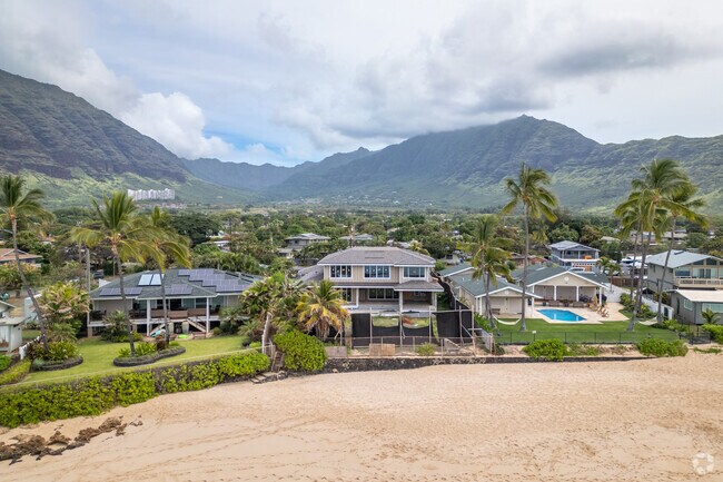 Beachfront residences in Makaha offer a peaceful retreat from the hustle and bustle of Honolulu.