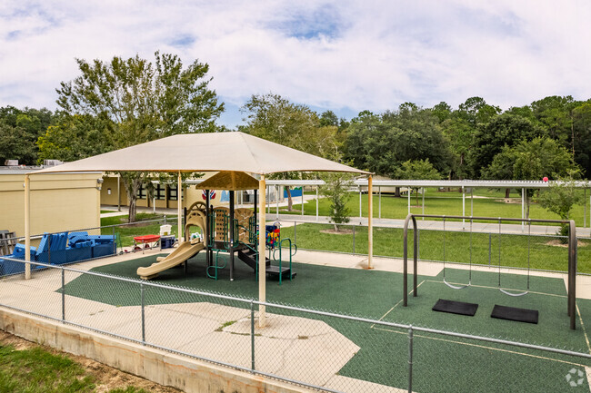 Students enjoy the playground at Sparr Elementary School in Marion County.