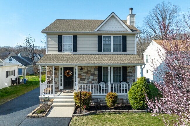 Many homes in Essex have beautiful trees and plants.