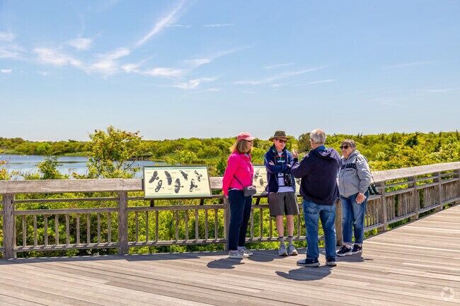 Make sure your bring your binoculars before you climb atop the watchtower at Cape May Point State Park.
