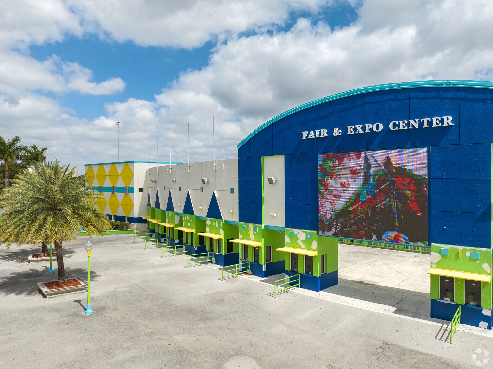 The Fair and Expo Center in International Gardens hosts a variety of events for residents.