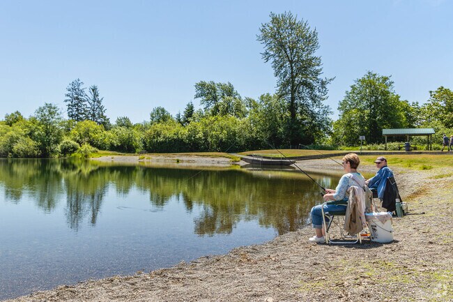 At Vance Creek County Park, it's common for Elma residents to enjoy fishing on sunny afternoons.