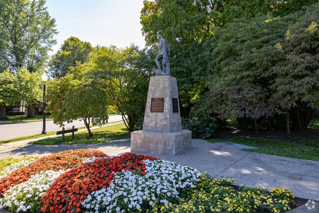 The Chief Hopocan statue was erected in 1911 and can be found entering North Barberton.