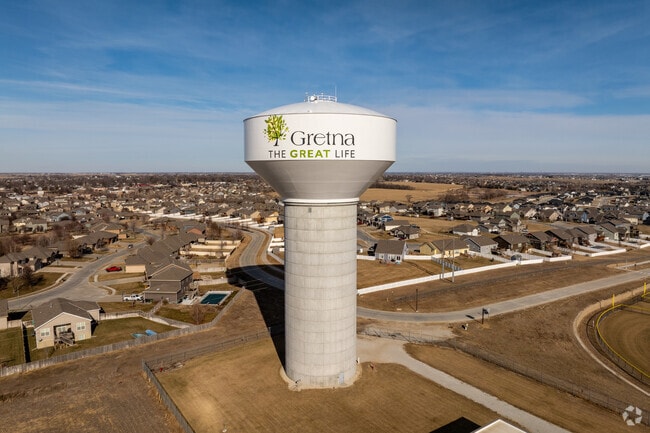 The water tower is a marker for the south side of Gretna and can be seen for miles.