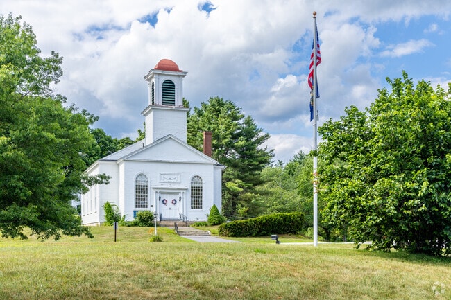 The Center Congregational Church is near the town center of Gilmanton, NH.