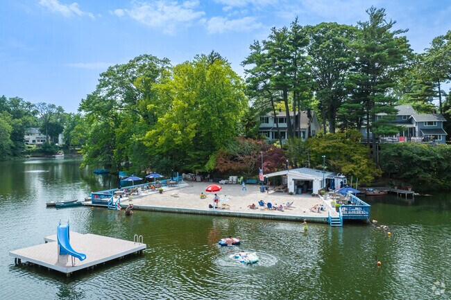 Residents of Concord can enjoy the private beach at Brady's Pond Park.