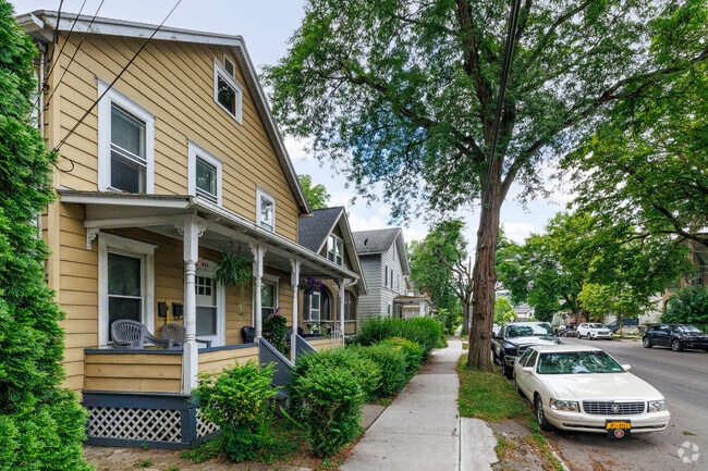 Some South Side Ithaca homes do not have a driveway and residents park in the street.