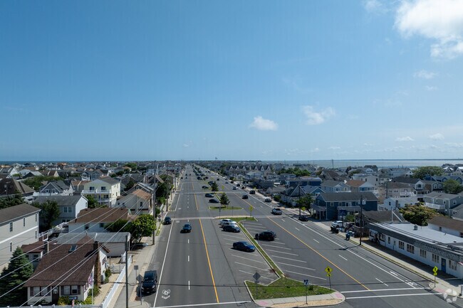 Route 35 runs through Dover Beaches South with sidewalks and bike lanes.