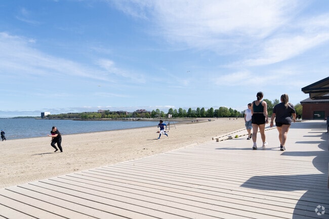 Carson Beach is a popular spot for Uphams Corner-Jones Hill residents to enjoy waterside views.