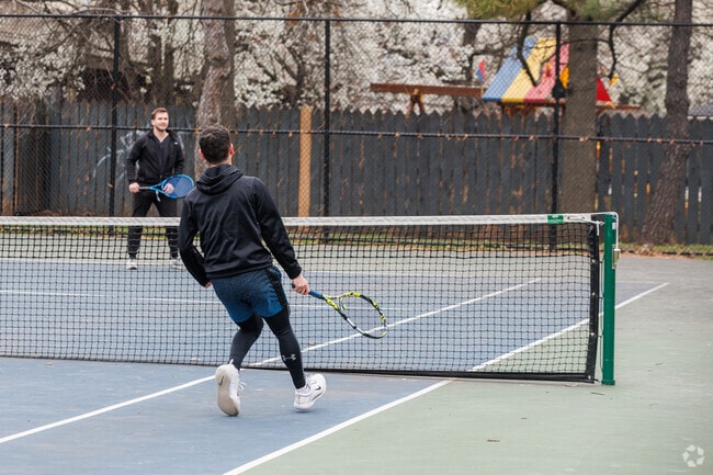 Take time to practice your serve at the newly renovated Solo Gibbs Park in Sharp-Leadenhall.