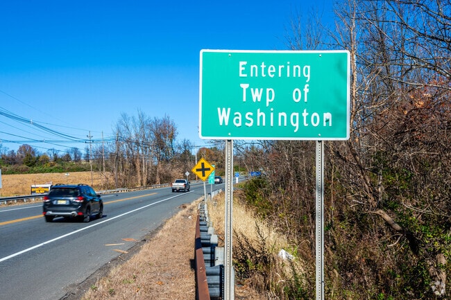 The Washington entrance sign sits at the foot of Route 31 in Washington, NJ.