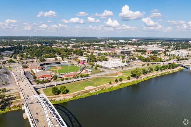 Downtown Argenta in North Little Rock is situated on the banks of the Arkansas River.