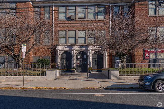 John M Bailey has a large entrance and exit that students and faculty can utilize.