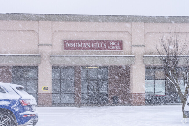 Dishman Hills High School sits next to the Spokane Valley tech school.