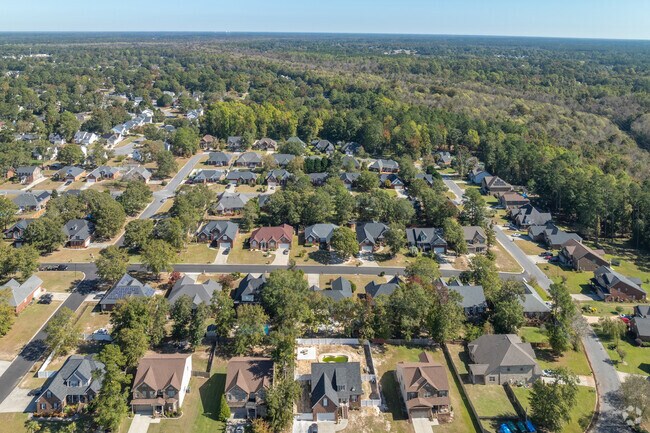 Homes in Olde Mill generous in both living space and yard space.