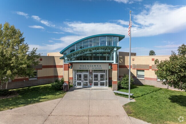 Sacajawea Middle School serves over 800 students.