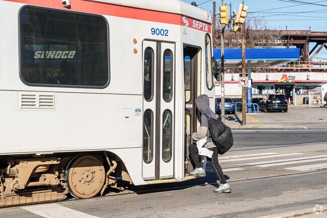 Septa's Green Trolley Line is an important form of transport for West Parkside folks.
