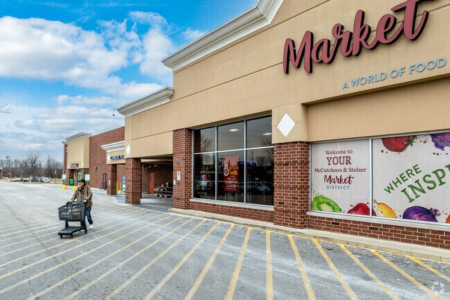 Many residents of Woodside Green buy groceries at Market District on Stelzer Road.