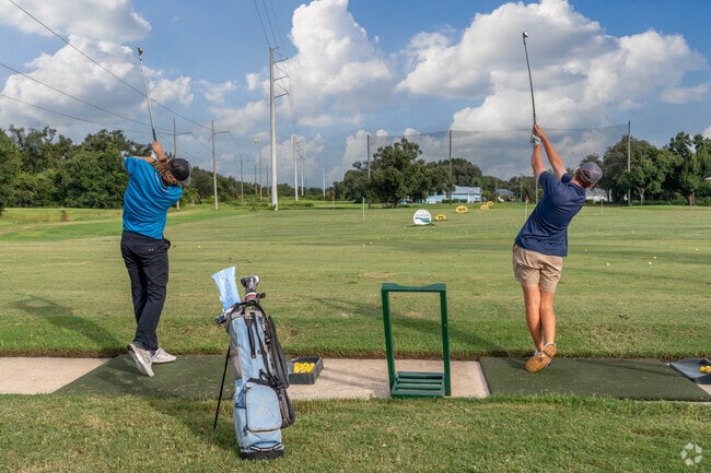 Deep Creek Golf Club has a driving range in addition to a 6000 yard course, open to the public.