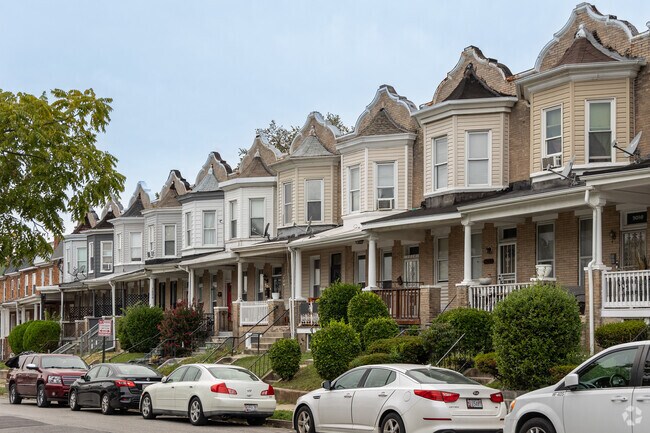 You can find unique rowhomes with Bay windows  in Rosemont.