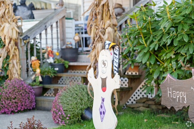 Residents take great pride in decorating their homes for the holidays in New Sheffield.