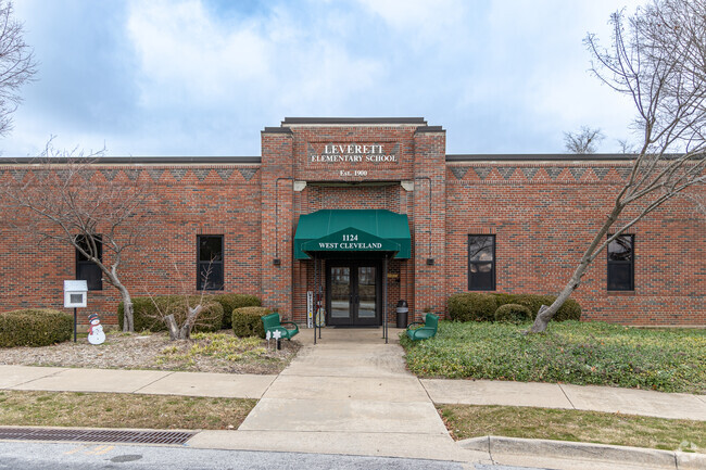 Leverett Elementary School has 290 students in pre-kindergarten through fourth grade.